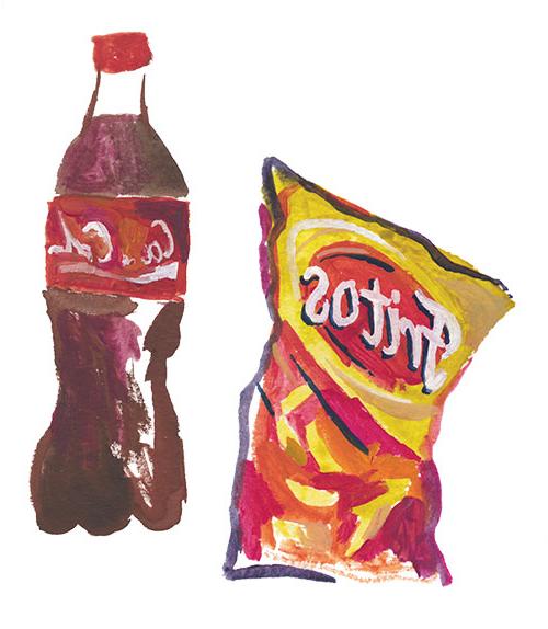 菲多滋和可乐插图