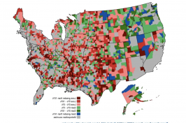 美国地图图片.S. 人口变化 