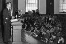 约翰F. 肯尼迪在新罕布什尔大厅发表讲话