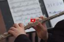 纽约大学学生作曲家音乐会长笛手
