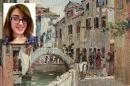 拉斐尔·谢尔盖耶维奇·列维茨基在威尼斯画的运河. 凯特琳·特鲁斯代尔的照片.