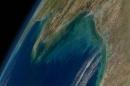 墨西哥湾的卫星图像